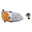 2-Piece Kit Halogen Headlights, With bulb(s), Sedan, Includes (1) Headlight and (1) Headlight Bulb