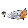 2-Piece Kit Halogen Headlights, With bulb(s), Sedan, Includes (1) Headlight and (1) Headlight Bulb, CAPA Certified