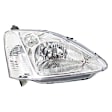 2-Piece Kit Halogen Headlights, With bulb(s), Hatchback, Includes (1) Headlight and (1) Headlight Bulb