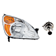 2-Piece Kit Halogen Headlights, With bulb(s), Includes (1) Headlight and (1) Headlight Bulb