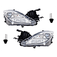 4-Piece Kit, Driver and Passenger Side HID/Xenon Headlight, With bulb(s), OE Replacement, Includes (2) Headlight and (2) Headlight Bulb