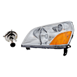 2-Piece Kit Halogen Headlights, With bulb(s), Includes (1) Headlight and (1) Headlight Bulb