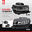 2-Piece Kit Halogen Headlights, With bulb(s), Includes (1) Headlight and (1) Headlight Bulb