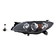 2007 Mazda 3 - 2-Piece Kit Driver and Passenger Side Halogen Headlight, With bulb(s), OE Replacement, Sedan,  Includes (1) Headlight and (1) Headlight Bulb