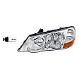 2-Piece Kit HID/Xenon Headlights, With bulb(s), Includes (1) Headlight and (1) Headlight Bulb