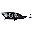 2-Piece Kit Halogen Headlights, With bulb(s), Hatchback, Includes (1) Headlight and (1) Headlight Bulb, CAPA Certified