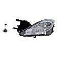 2-Piece Kit Driver Side Halogen Headlight, Includes (1) Headlight and (1) Headlight Bulb