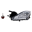2-Piece Kit Halogen Headlights, With bulb(s), Includes (1) Headlight and (1) Headlight Bulb