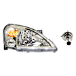2-Piece Kit Halogen Headlights, With bulb(s), Includes (1) Headlight and (1) Headlight Bulb