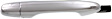 2012 Honda Civic - 4-Piece Kit Front, Driver and Passenger Side Chrome Exterior Door Handle, Exterior Front Driver Side - With Key Hole and Passenger Side - Without Key Hole; Interior Front Driver and Passenger Side - With Door Lock Button