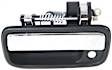 2001 Toyota Tacoma - 4-Piece Kit Front, Driver and Passenger Side Chrome Lever with Black Bezel Exterior Door Handle, With Key Hole, Standard Cab Pickup,  Includes (2) Exterior Door Handle and (2) Interior Door Handle