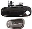 2-Piece Kit Front, Driver Side Exterior Door Handle Kit, Smooth Black, With Key Hole, Includes (1) Exterior Door Handle and (1) Interior Door Handle