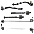 6-Piece Kit Front, Driver and Passenger Side Suspension Kit, Includes (2) Sway Bar Link and (4) Tie Rod End