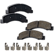 2-Wheel Set Front Brake Pad Set with Brake Kit With Calipers, Semi-Metallic, includes (2) Brake Kit With Calipers and (2) Brake Pad Set