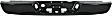 2007 Dodge Ram 1500 - 2-Piece Kit Step Bumper, Powdercoated Black, Face Bar and Pads, Without mounting bracket(s),  Includes Face Bar and Black Pad(s)