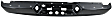 2007 Dodge Ram 1500 - 2-Piece Kit Step Bumper, Powdercoated Black, Face Bar and Pads, Without mounting bracket(s),  Includes Face Bar and Black Pad(s)
