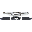4-Piece Kit Step Bumper, Chrome Face Bar and Pads Without mounting bracket(s), Includes (1) Step Bumper and (3) Bumper Step Pad