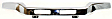 4-Piece Kit, Front Bumper, Chrome, Includes (1) Bumper, (1) Bumper Cover, and (2) Fog Light