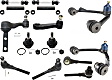 2000 Lincoln Navigator - 14-Piece Kit Front, Driver and Passenger Side, Upper Control Arm Kit, 4WD, Heavy Duty Design,  Includes (2) Ball Joint, (2) Control Arm, (1) Idler Arm, (1) Pitman Arm, (2) Sway Bar Link, (2) Tie Rod Adjusting Sleeve, and (4) Tie Rod End
