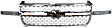 2005 Chevrolet Silverado 1500 HD - 5-Piece Kit Grille, Chrome Shell with Painted Gray Insert,  Includes (1) Grille, (2) Grille Trim, and (2) Headlight Bracket