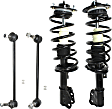 4-Piece Kit Front, Driver and Passenger Side Suspension Kit, Includes (2) Sway Bar Link and (2) Shock Absorber and Strut Assembly