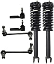 6-Piece Kit Front, Driver and Passenger Side Suspension Kit, Includes (2) Sway Bar Link, (2) Tie Rod End and (2) Shock Absorber and Strut Assembly