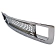 2-Piece Kit, Grille Chrome Shell with Painted Black Insert, Includes (1) Bumper Grille and (1) Grille