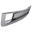 2-Piece Kit, Grille Chrome Shell with Painted Black Insert, Includes (1) Bumper Grille and (1) Grille