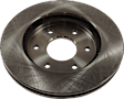 4-Wheel Set Front and Rear Brake Disc and Pad Kit, Plain Surface 6 Lugs Front and Rear-320.04 mm Front-Ceramic/Rear-Semi-Metallic Pro-Line Series, Includes (4) Brake Disc and (2) Brake Pad Set