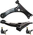 4-Piece Kit Front, Driver and Passenger Side, Lower Control Arm Kit, Includes (2) Ball Joint and (2) Control Arm