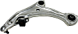 8-Piece Kit Front, Driver and Passenger Side Axle Assembly with Brake Discs, Brake Pad Set, and Control Arms, AWD