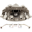 2-Wheel Set Front Brake Kit With Calipers, Plain Surface 5 Lugs 299.97 mm Organic, Includes (2) Brake Caliper, (2) Brake Disc and (1) Brake Pad Set