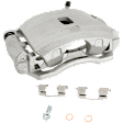 2-Wheel Set Front Brake Kit With Calipers, Plain Surface 4 Lugs 261.87 mm Ceramic FWD, Includes (2) Brake Caliper, (2) Brake Disc and (1) Brake Pad Set