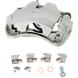 2-Wheel Set Front Brake Kit With Calipers, Plain Surface 5 Lugs 295.91 mm Ceramic, Includes (2) Brake Caliper, (2) Brake Disc and (1) Brake Pad Set