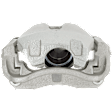 2-Wheel Set Front Brake Kit With Calipers, Cross-drilled and Slotted 5 Lugs 296 mm Ceramic FWD, Includes (2) Brake Caliper, (2) Brake Disc and (1) Brake Pad Set