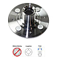 2-Wheel Set Front Wheel Hub, 4 Lugs, With Bearing, Includes (2) Wheel Hub and (2) Wheel Bearing