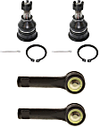 4-Piece Kit Front, Driver and Passenger Side Suspension Kit, Includes (2) Ball Joint and (2) Tie Rod End