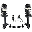 6-Piece Kit Front, Driver and Passenger Side Fully Loaded Strut, Includes (2) Sway Bar Link, (2) Ball Joint and (2) Shock Absorber and Strut Assembly