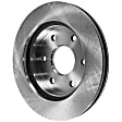 2-Wheel Set Front Brake Disc and Pad Kit, Plain Surface 6 Lugs 305.05 mm Ceramic Pro-Line Series, Includes (2) Disc and (1) Pad Set