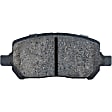 2-Wheel Set Front Brake Disc and Pad Kit, Plain Surface, 4 Lugs, Ceramic, with Rear Drum Brake, Pro-Line Series , includes (2) Brake Disc and (1) Brake Pad Set