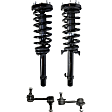 4-Piece Kit Front, Driver and Passenger Side Suspension Kit, Includes (2) Sway Bar Link and (2) Shock Absorber and Strut Assembly