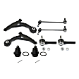 8-Piece Kit Front, Driver and Passenger Side, Lower Control Arm Kit, Includes (2) Control Arm, (2) Sway Bar Link, (2) Tie Rod End and (2) Ball Joint