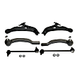 6-Piece Kit Front, Driver and Passenger Side, Lower Control Arm Kit, Includes (2) Control Arm, (2) Sway Bar Link and (2) Tie Rod End