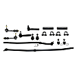 13-Piece Kit Front, Driver and Passenger Side Suspension Kit, Includes (4) Ball Joint, (2) Sway Bar Link, (4) Tie Rod End, (2) Tie Rod Adjusting Sleeve and (1) Track Bar