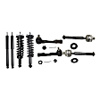 8-Piece Kit Front Suspension Kit, Includes (4) Tie Rod End and (4) Shock Absorber and Strut Assembly