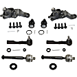 8-Piece Kit Front, Driver and Passenger Side Suspension Kit, Includes (4) Ball Joint and (4) Tie Rod End
