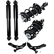 6-Piece Kit Front, Driver and Passenger Side, Lower Control Arm Kit, Includes (2) Control Arm and (4) Shock Absorber and Strut Assembly