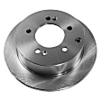 8-Piece Kit Front and Rear Brake Disc and Pad Kit, Plain Surface, 5 Lugs, Ceramic, Cast Iron, Pro-Line Series