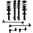 8-Piece Kit Front and Rear Suspension Kit, Includes (4) Sway Bar Link and (4) Shock Absorber and Strut Assembly