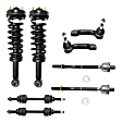 8-Piece Kit Front, Driver and Passenger Side Suspension Kit, Includes (4) Tie Rod End, (2) Sway Bar Link and (2) Shock Absorber and Strut Assembly